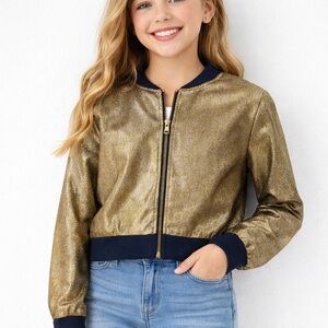 Wonder Nation Gold Textured Jacket